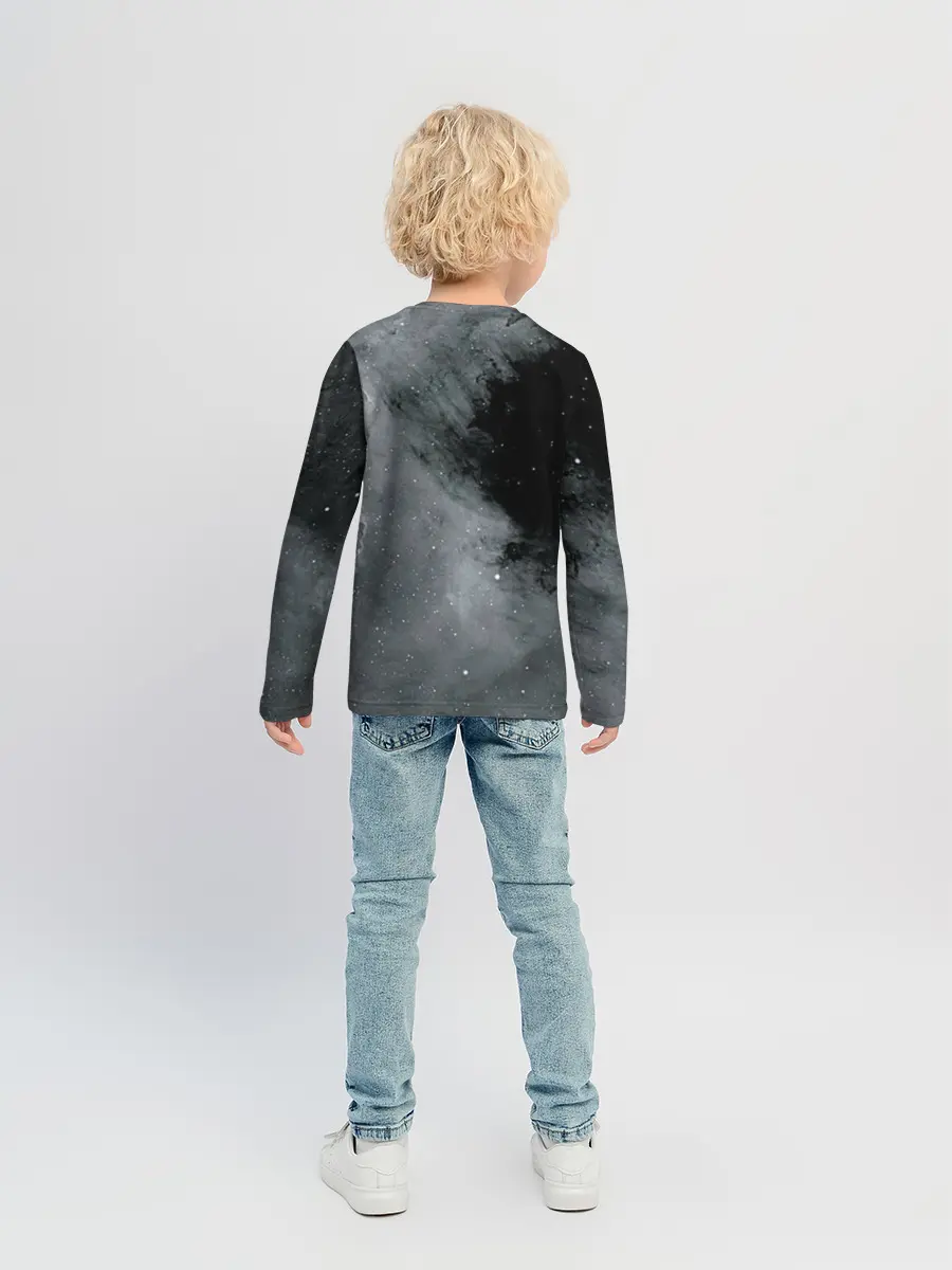 Детский лонгслив / Космос / Абстракция
