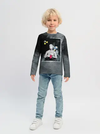 Детский лонгслив / Космос / Абстракция