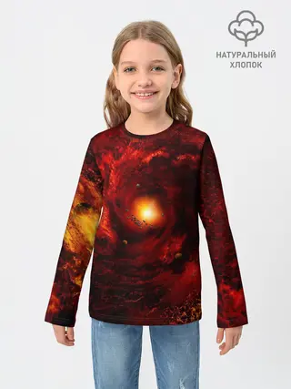 Детский лонгслив / КОСМИЧЕСКИЙ ВИХРЬ