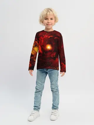 Детский лонгслив / КОСМИЧЕСКИЙ ВИХРЬ