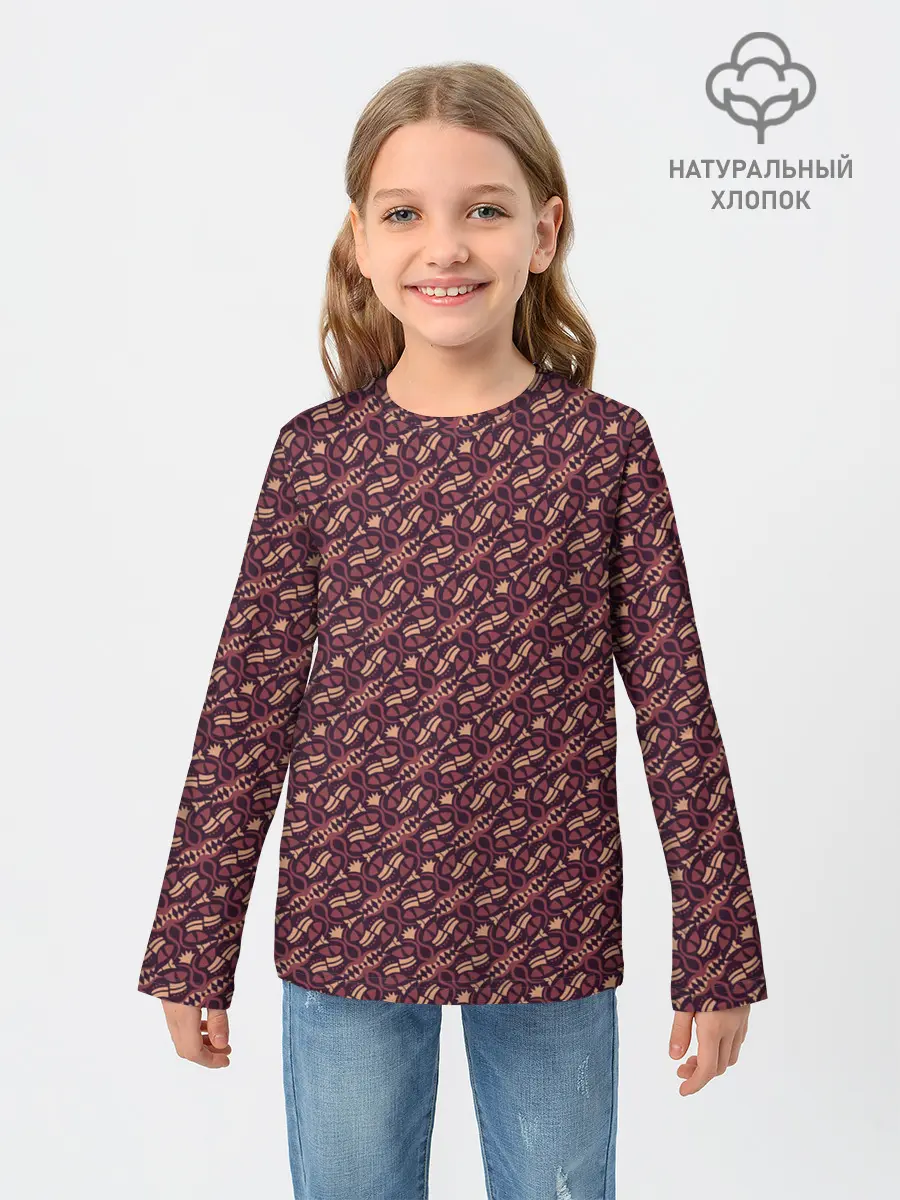 Детский лонгслив / Живая текстура