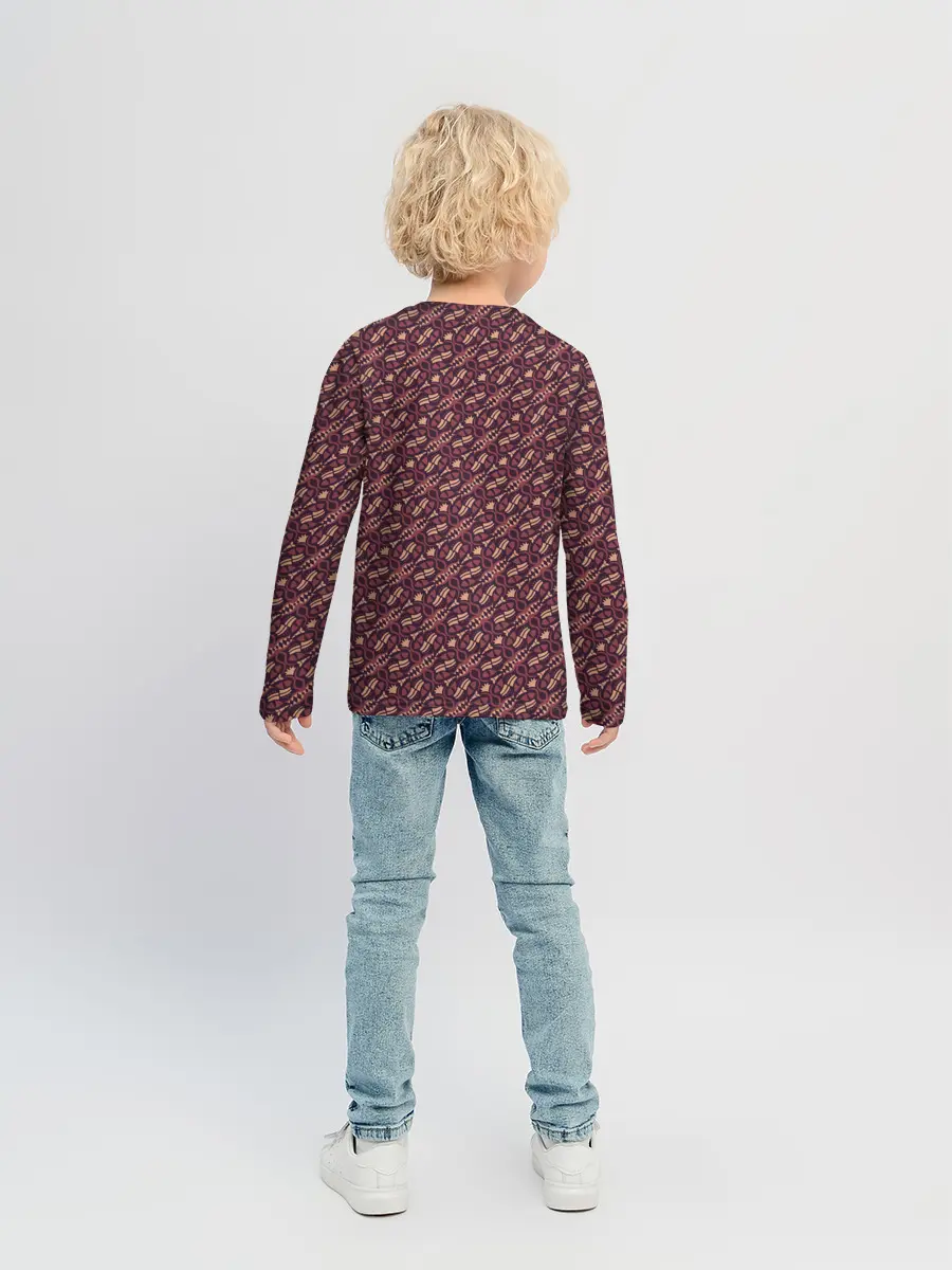 Детский лонгслив / Живая текстура