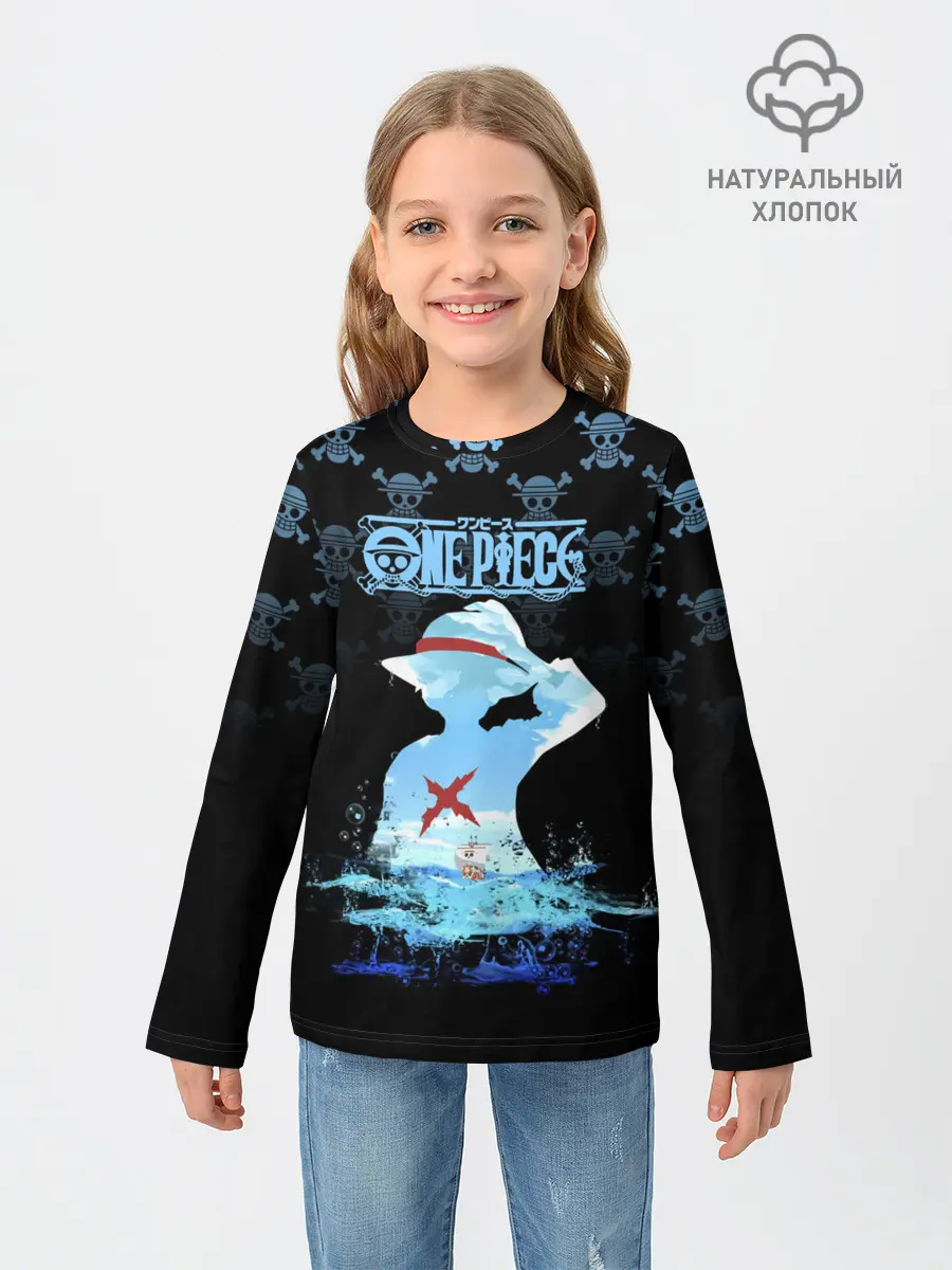 Детский лонгслив / Луффи | Пираты Соломенной Шляпы