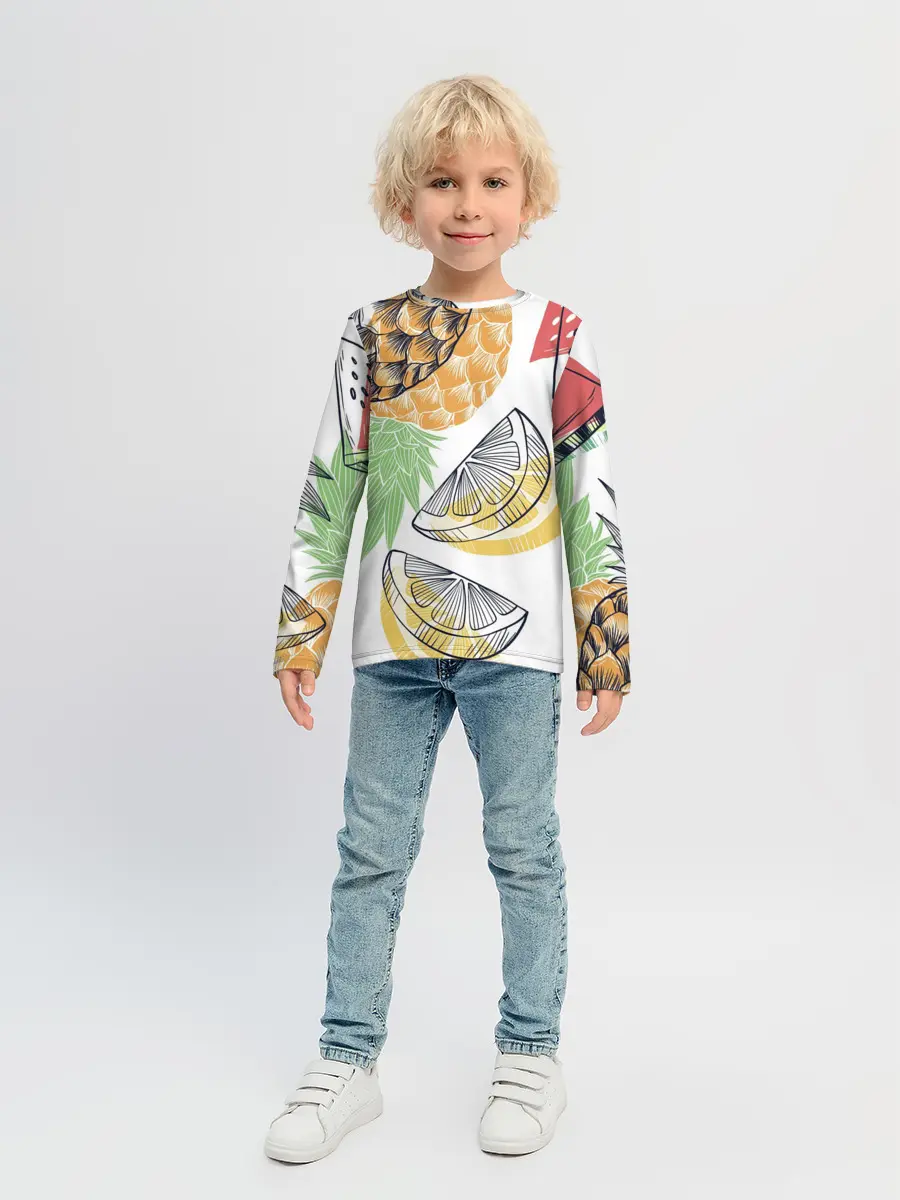 Детский лонгслив / Сочное настроение