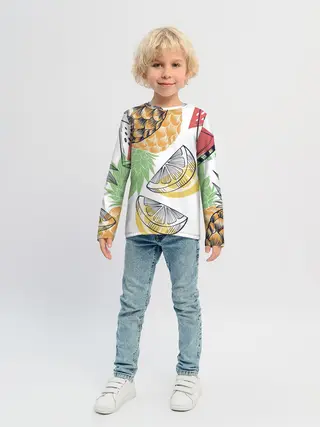 Детский лонгслив / Сочное настроение