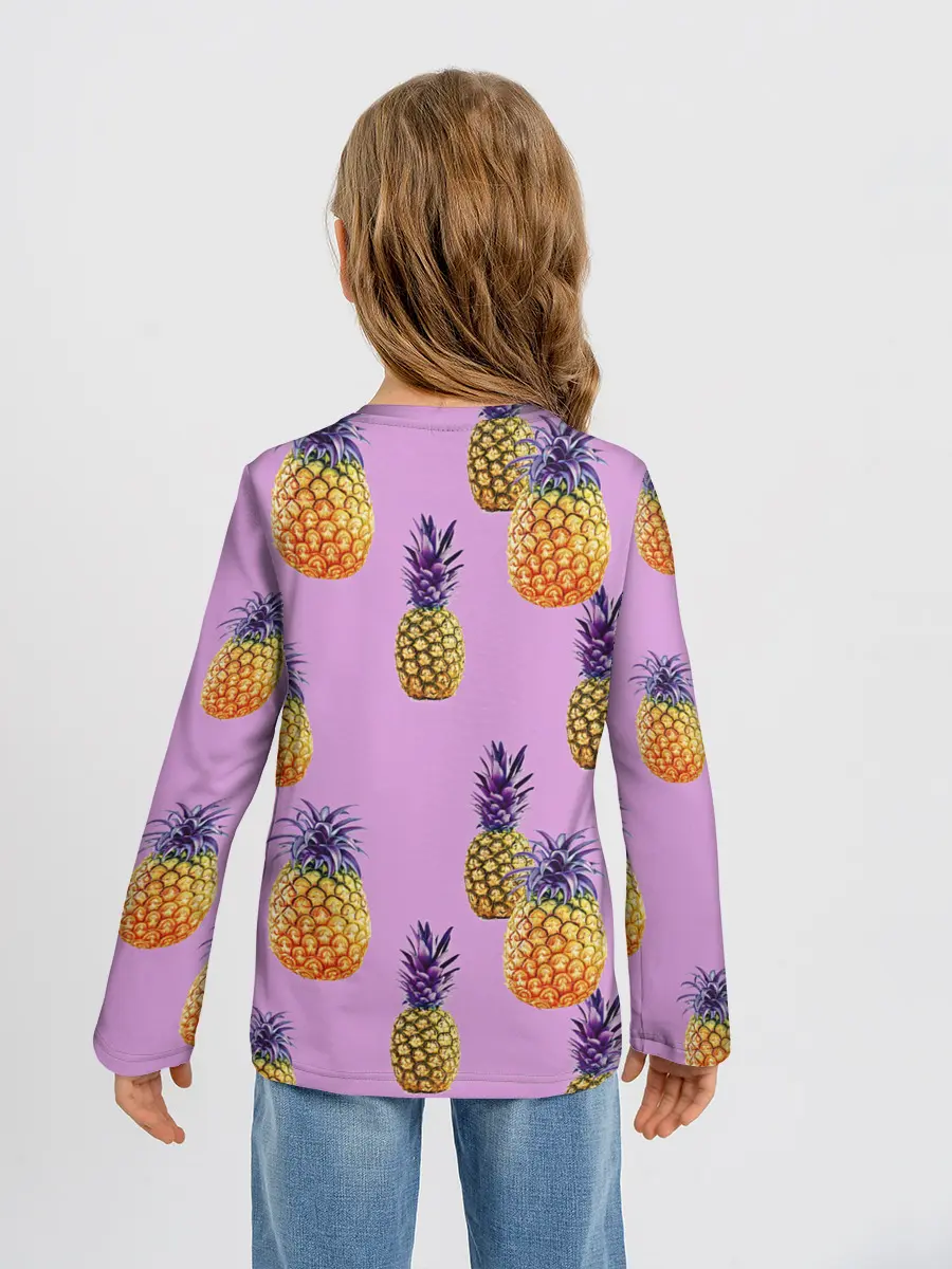 Детский лонгслив / Ананасы