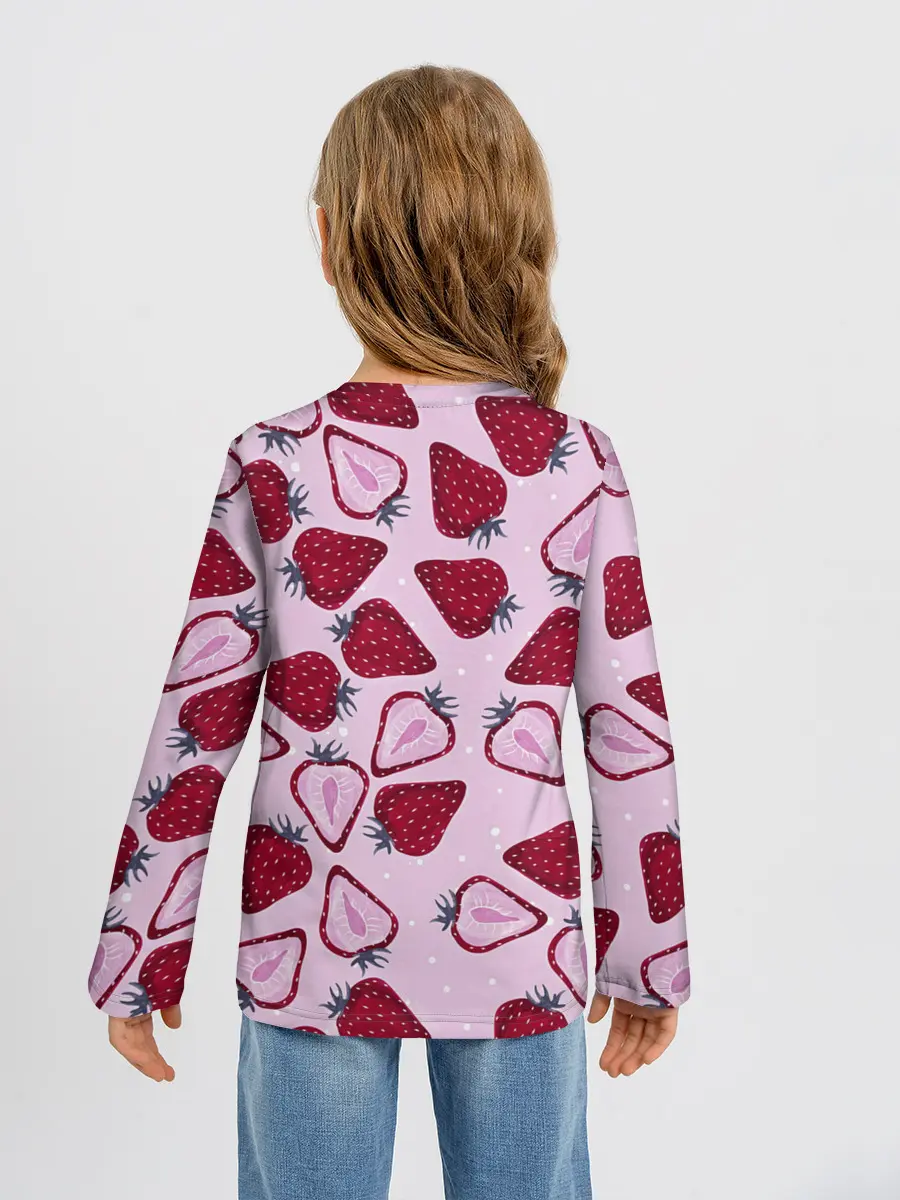 Детский лонгслив / Клубничка