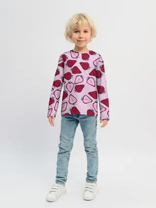 Детский лонгслив / Клубничка