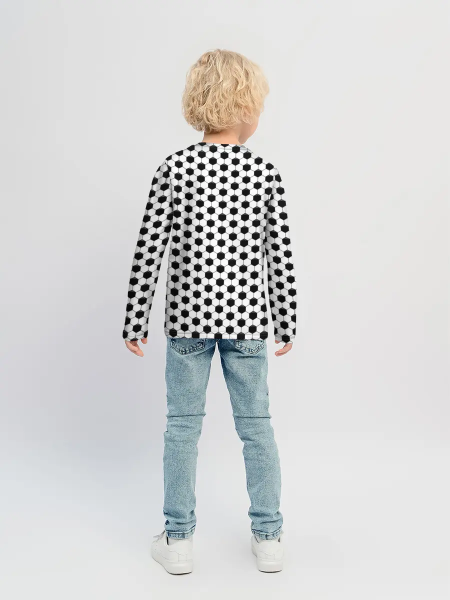 Детский лонгслив / Текстура мяча