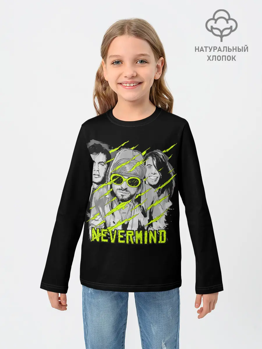 Детский лонгслив / Nevermind