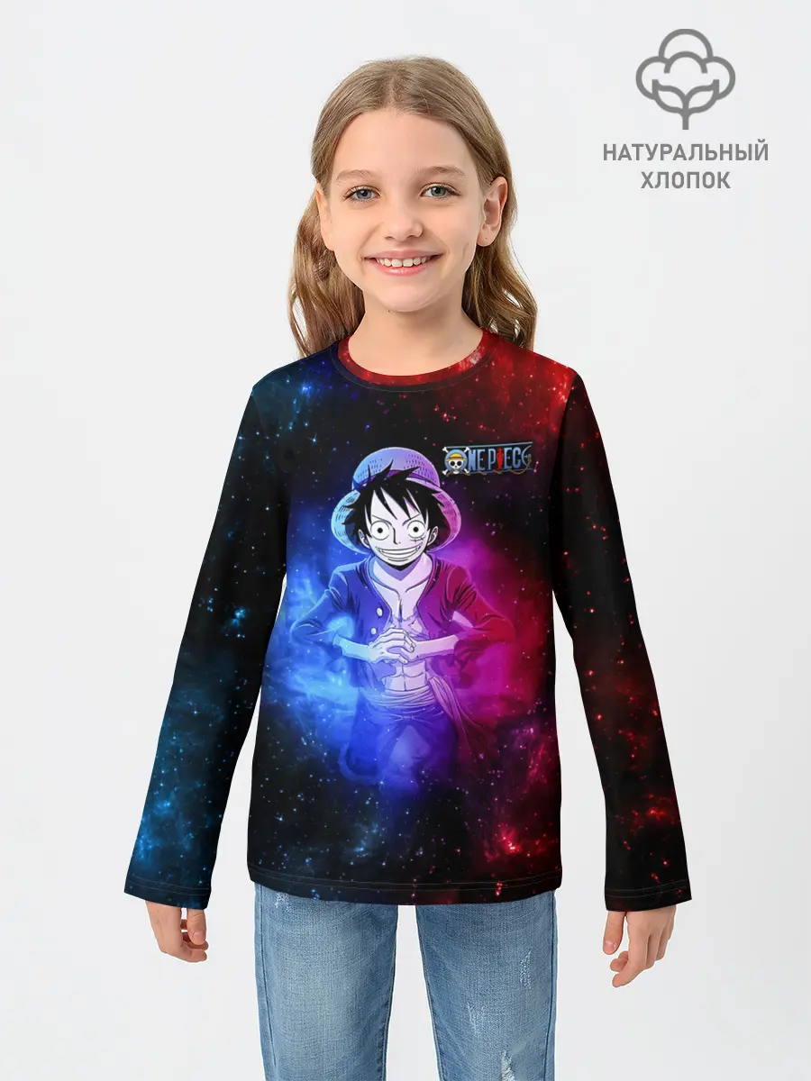 Детский лонгслив / Космический Луффи One Piece