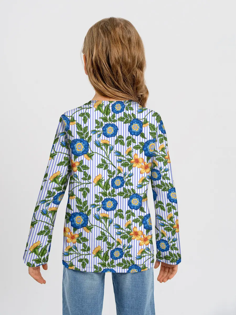 Детский лонгслив / Цветочки