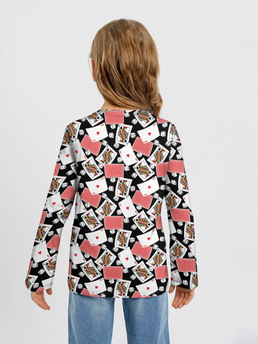 Детский лонгслив / Карты