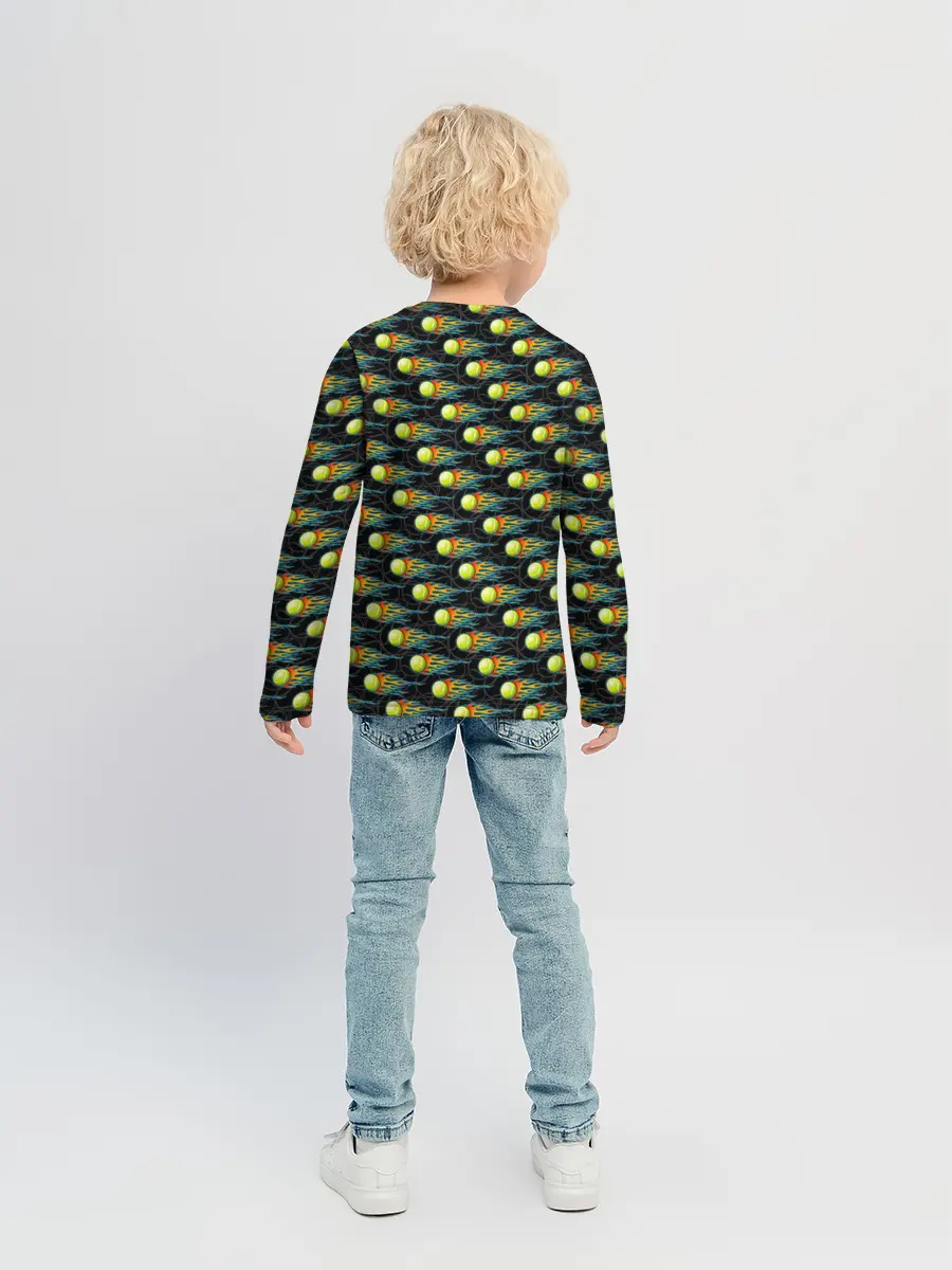 Детский лонгслив / Теннисные Мячики