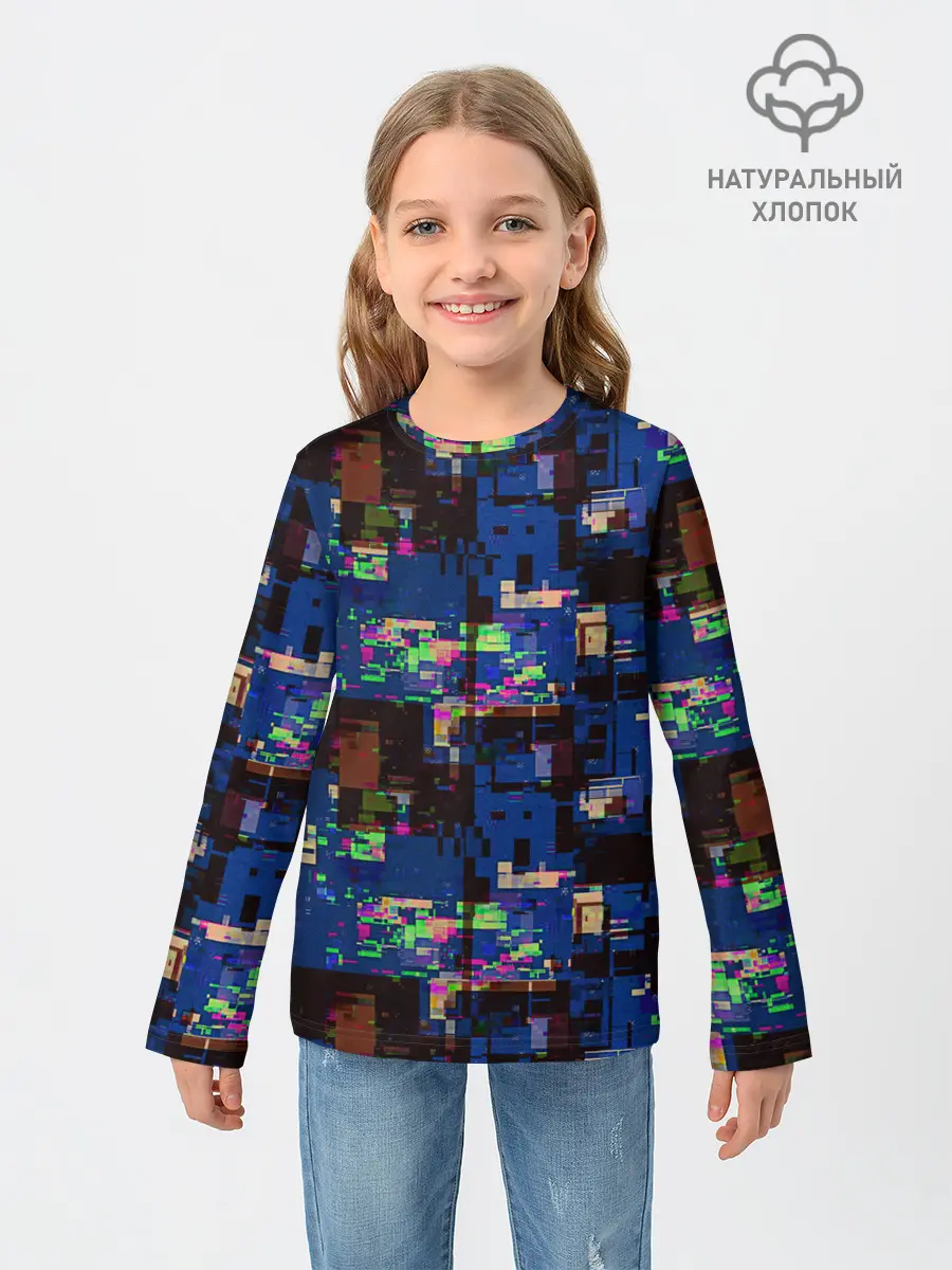 Детский лонгслив / Глитчи