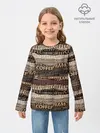 Детский лонгслив / Кофе