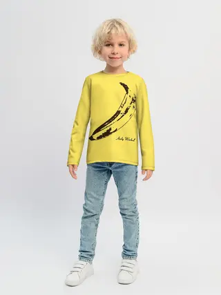 Детский лонгслив / Энди Уорхол - Банан