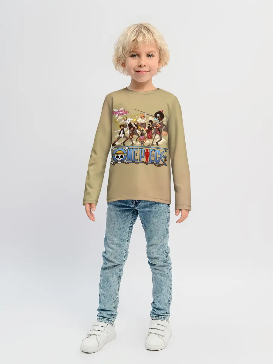 Детский лонгслив / Пираты Соломенной Шляпы | One Piece