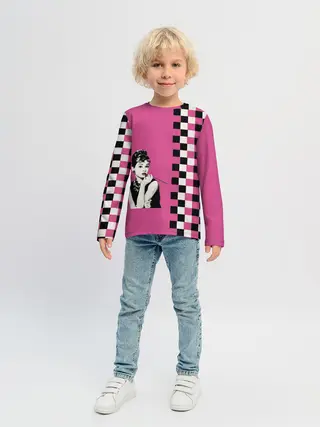 Детский лонгслив / Энди Уорхолл. Одри Хебберн