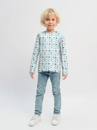 Детский лонгслив / Морской фон