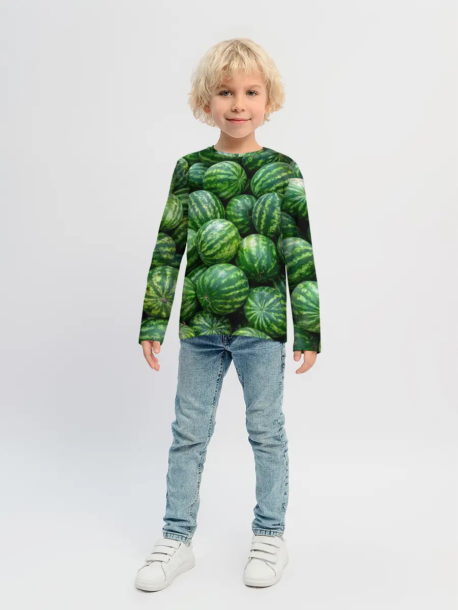 Детский лонгслив / Арбузы