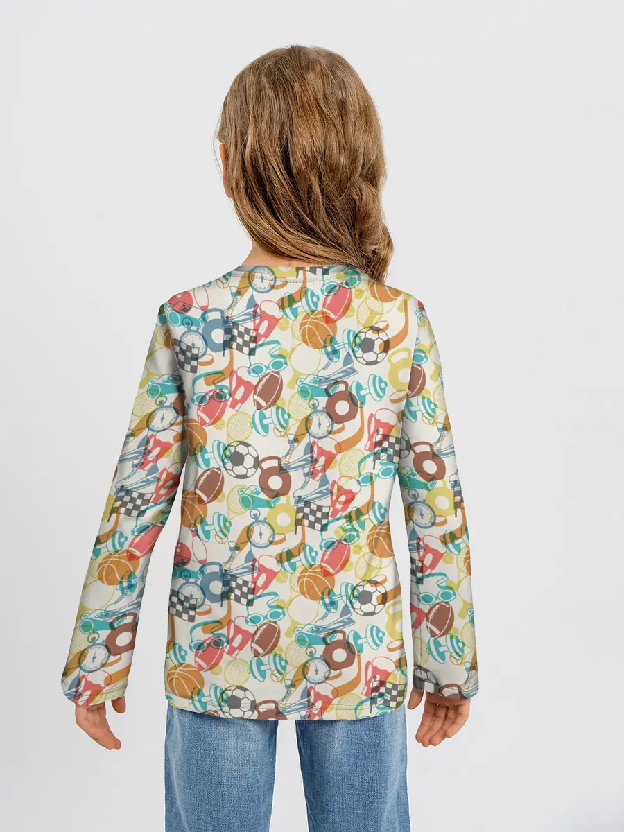 Детский лонгслив / Разный Спорт