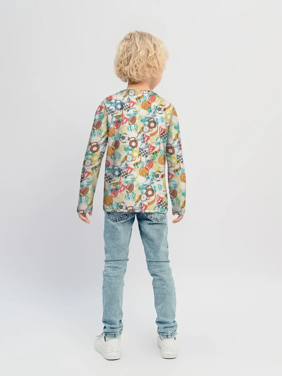 Детский лонгслив / Разный Спорт