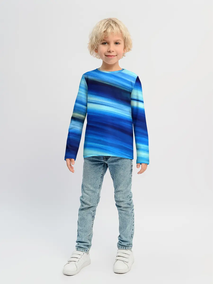 Детский лонгслив / Морской