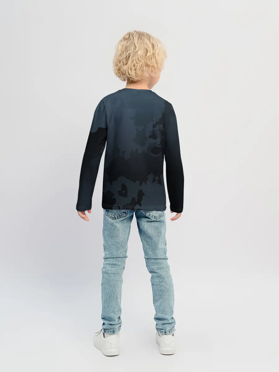 Детский лонгслив / Черный клевер