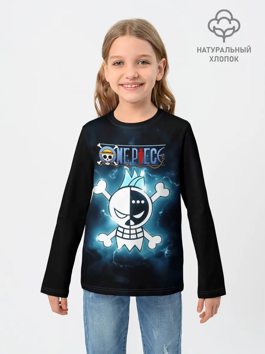 Детский лонгслив / Веселый Роджер Фрэнки | One Piece