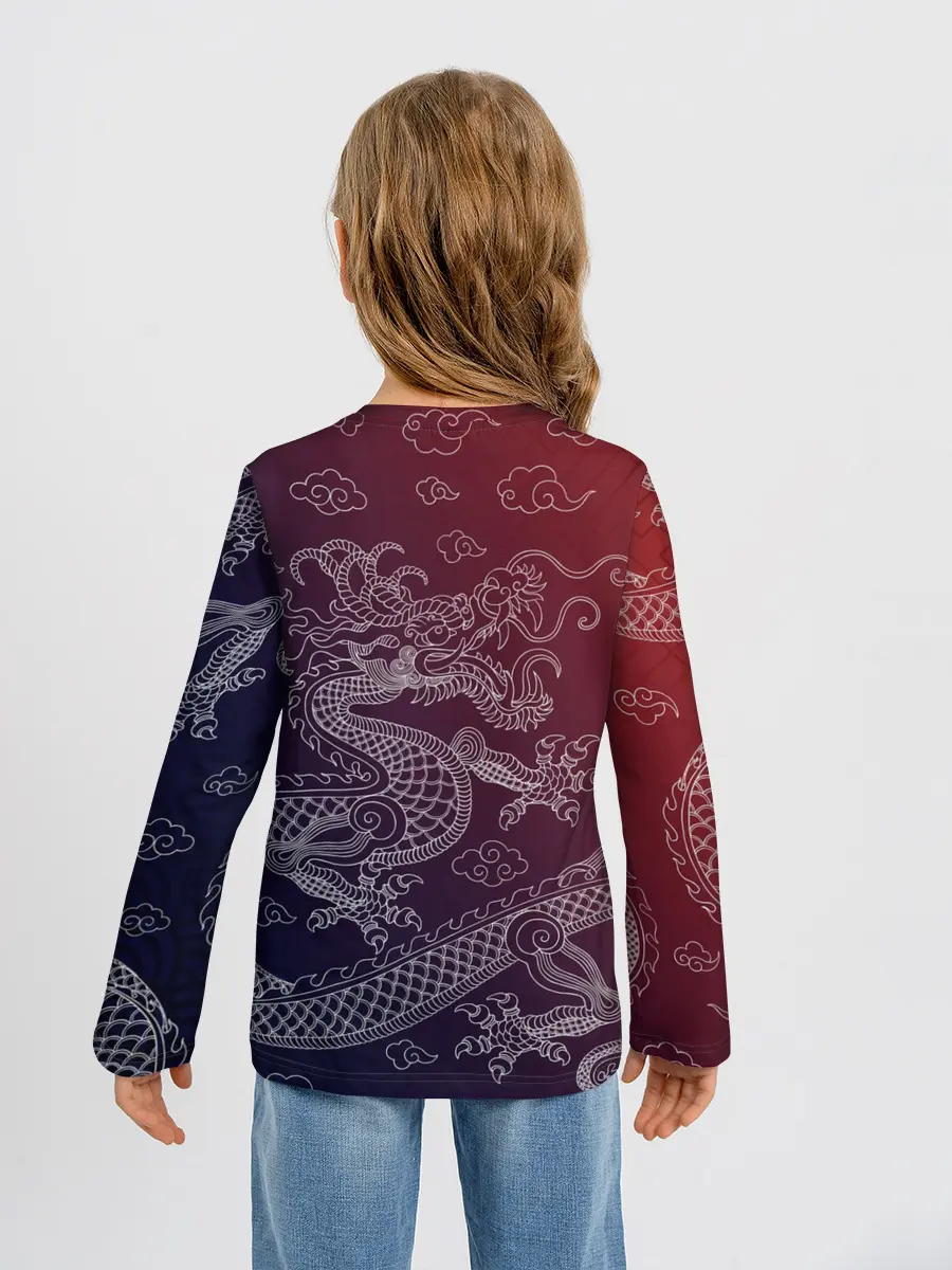 Детский лонгслив / Традиционный китайский дракон