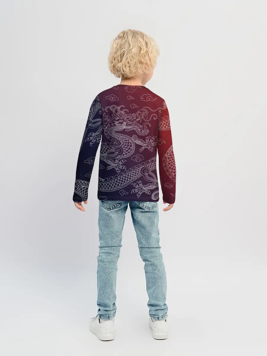 Детский лонгслив / Традиционный китайский дракон