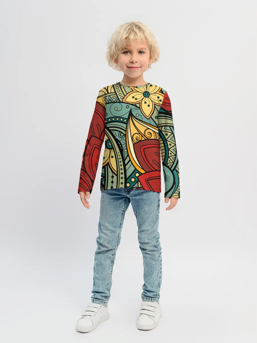 Детский лонгслив / ЯрКие ЦветЫ