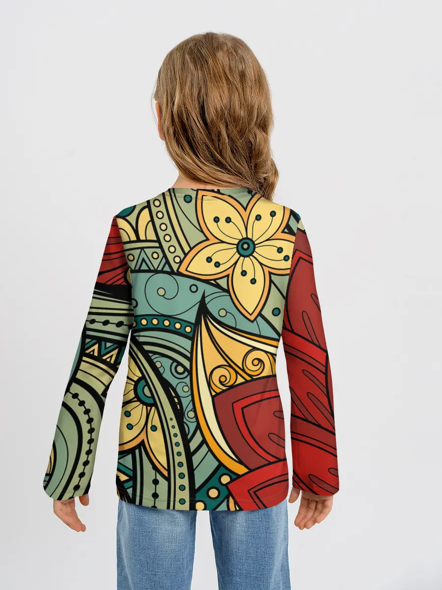 Детский лонгслив / ЯрКие ЦветЫ