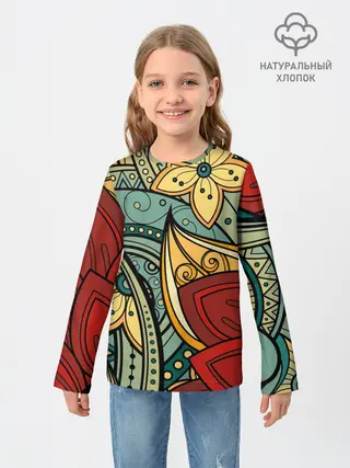 Детский лонгслив / ЯрКие ЦветЫ