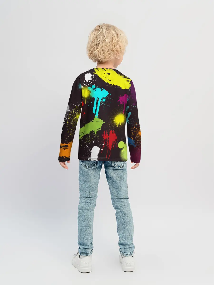 Детский лонгслив / Красочные кубы
