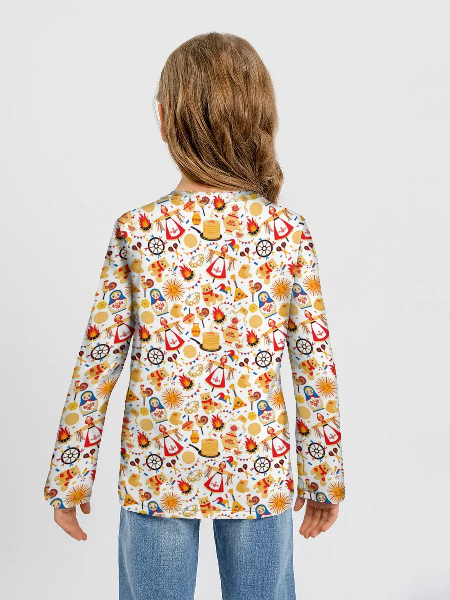 Детский лонгслив / Масленица