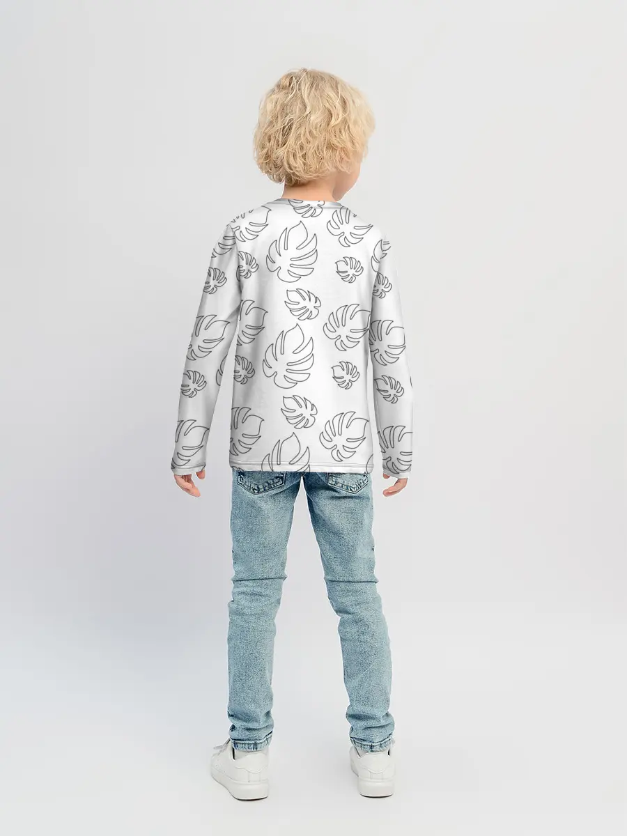 Детский лонгслив / Листья