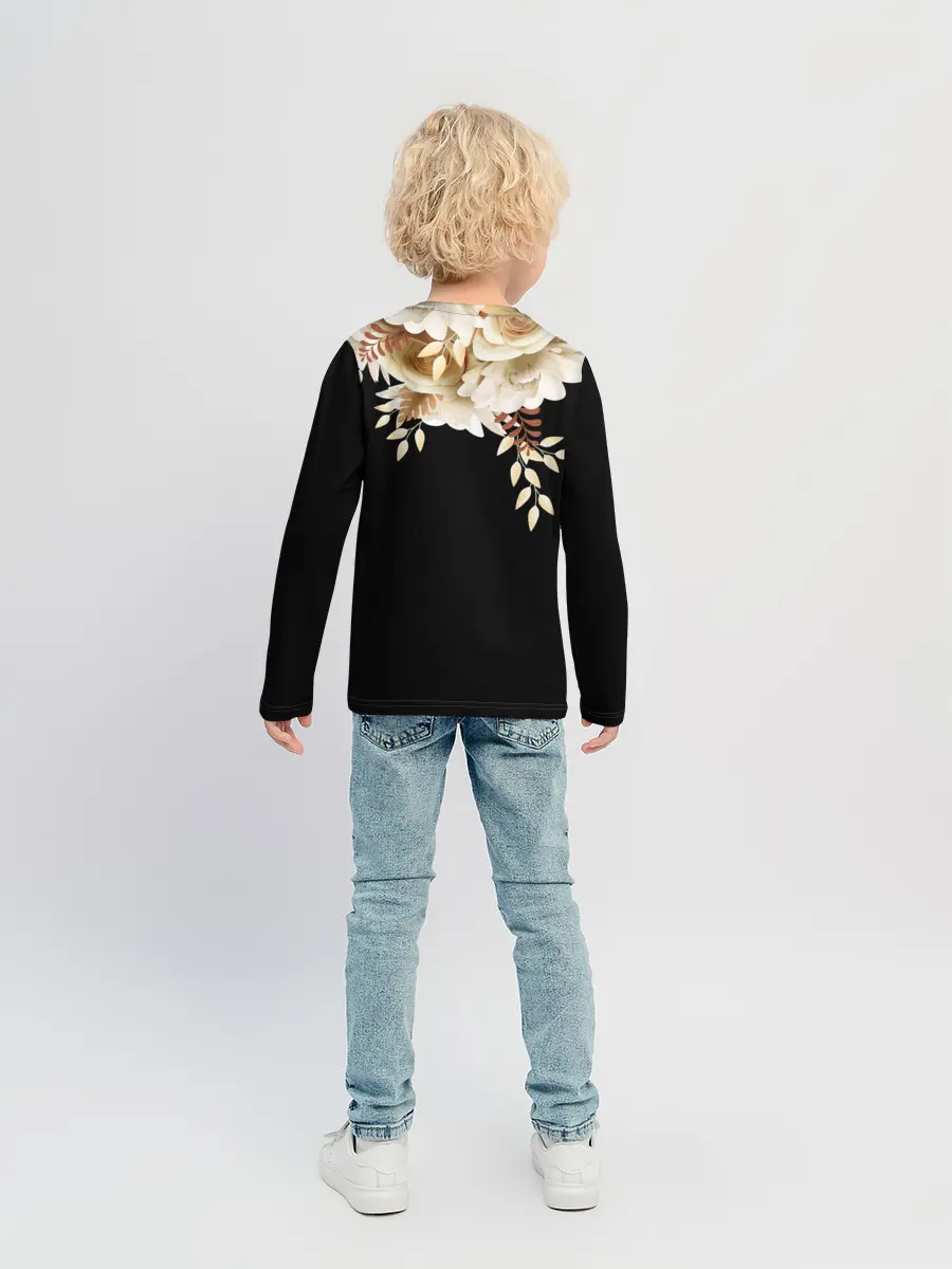Детский лонгслив / Золотые Цветы