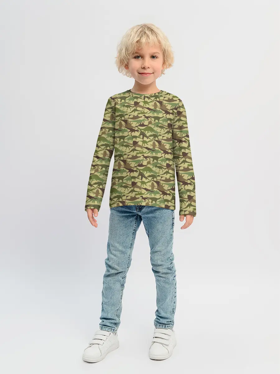 Детский лонгслив / Динозавры