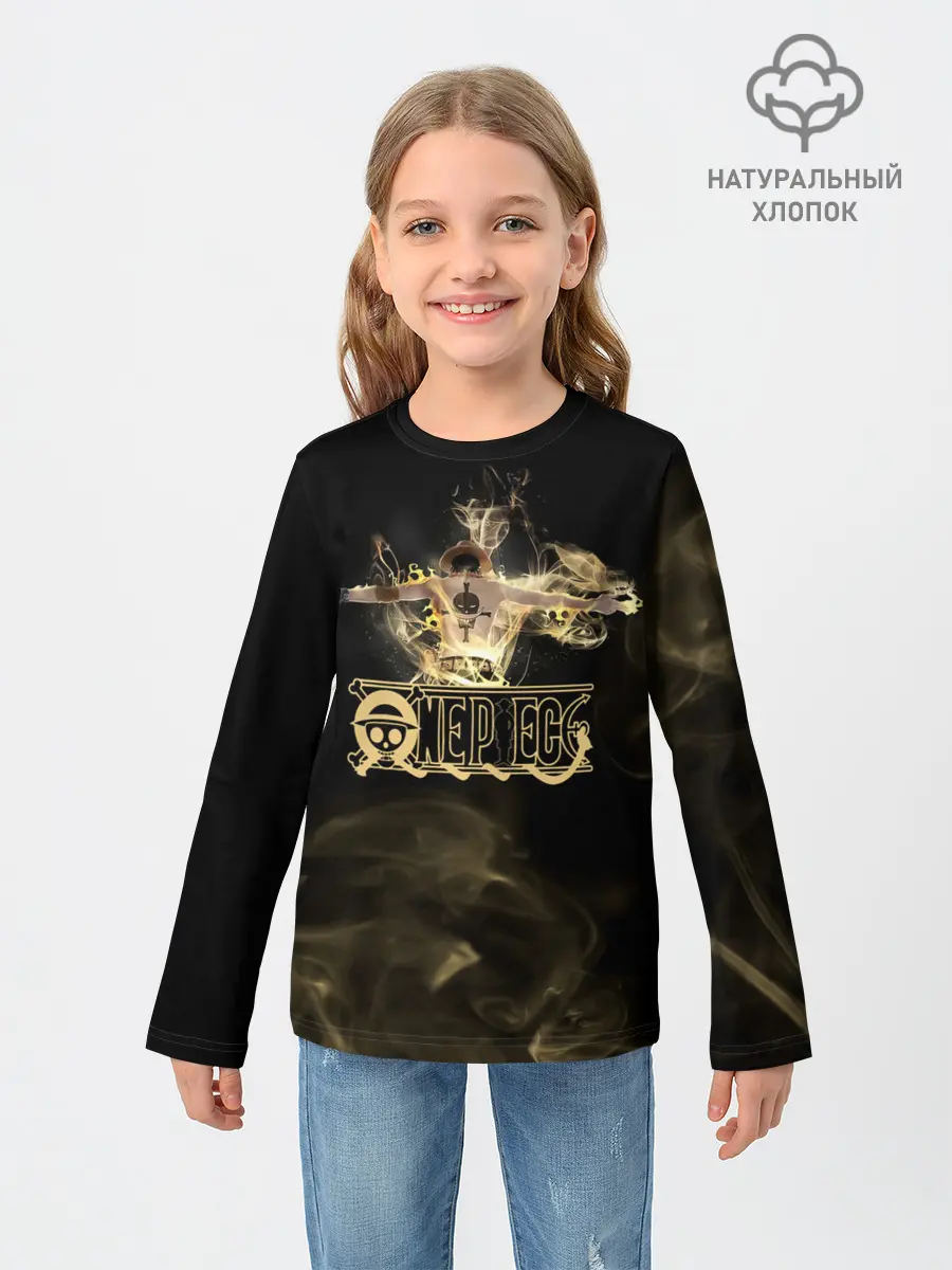 Детский лонгслив / Портгас Д. Эйс One Piece