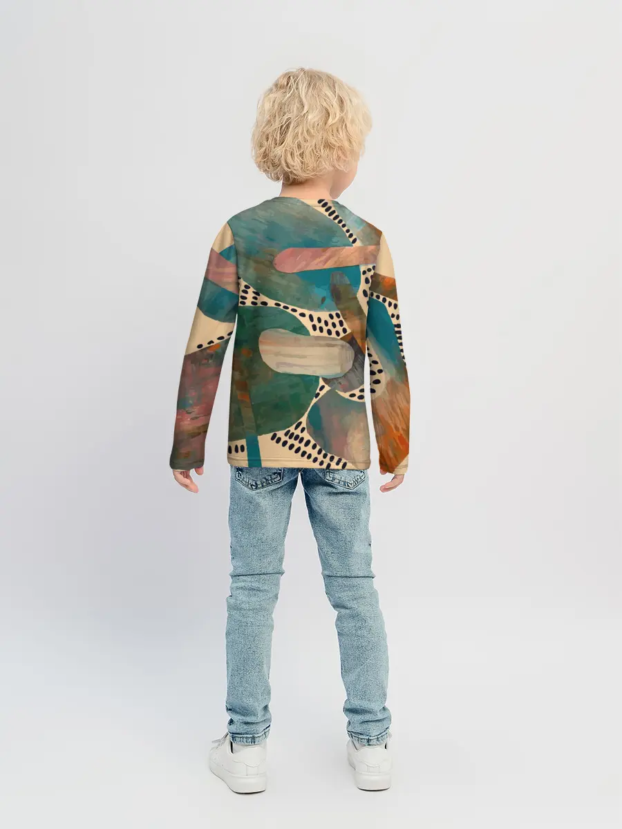 Детский лонгслив / Birches and fields