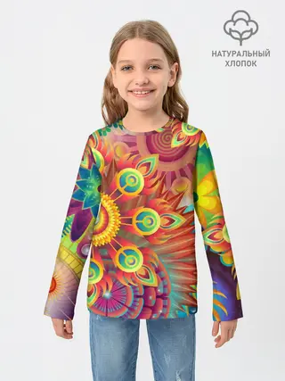 Детский лонгслив / Тропики