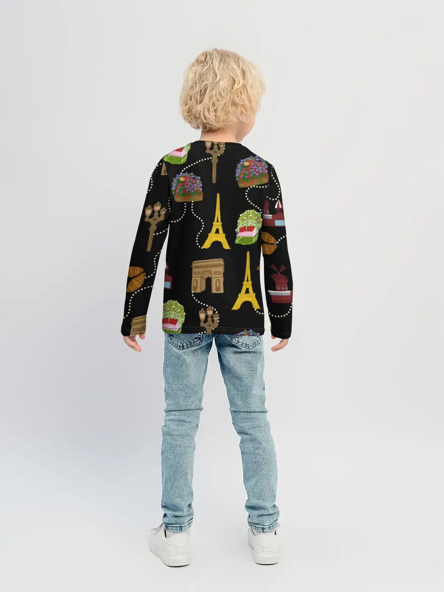 Детский лонгслив / Париж