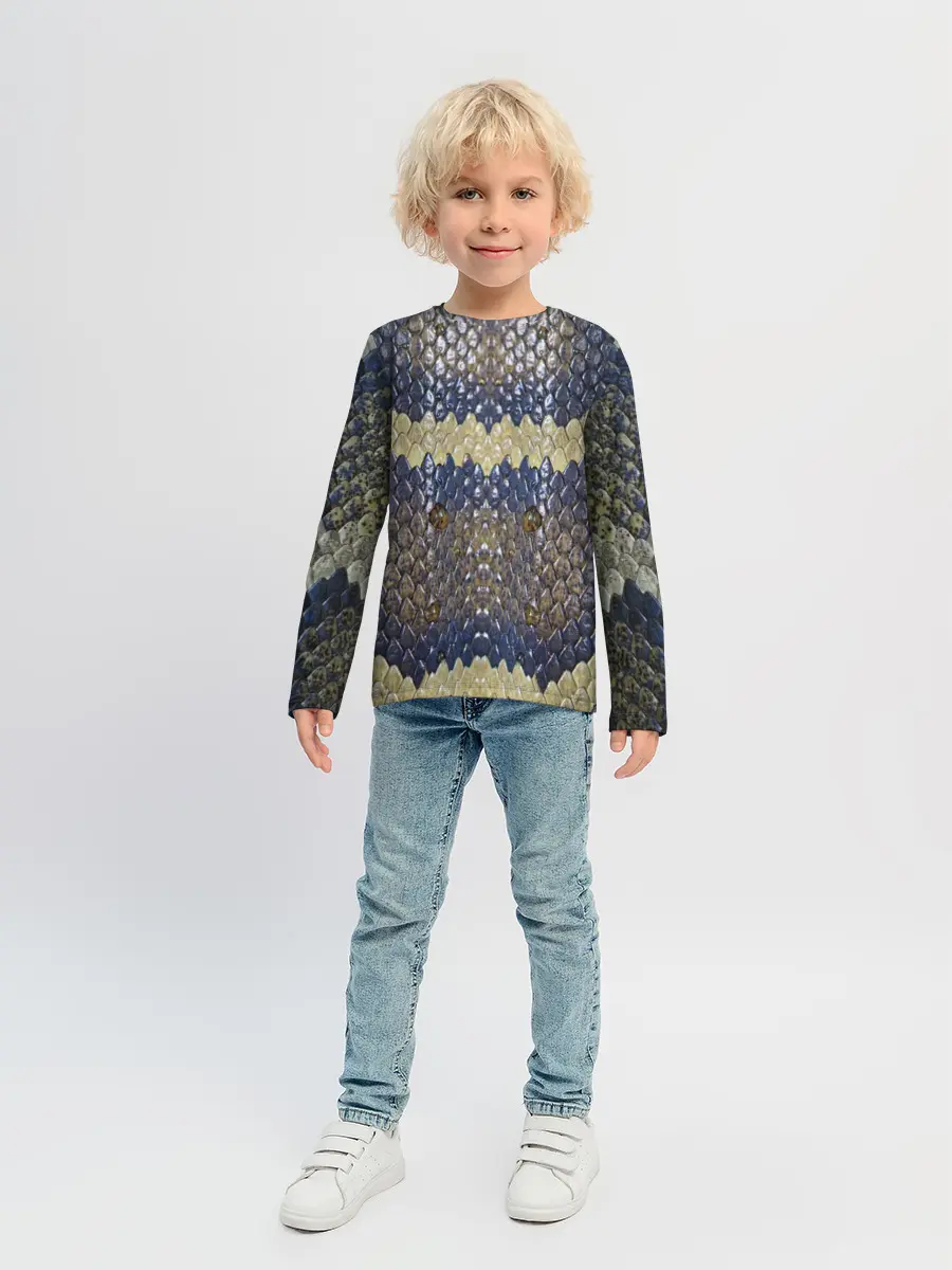 Детский лонгслив / Рептилоид. Змея