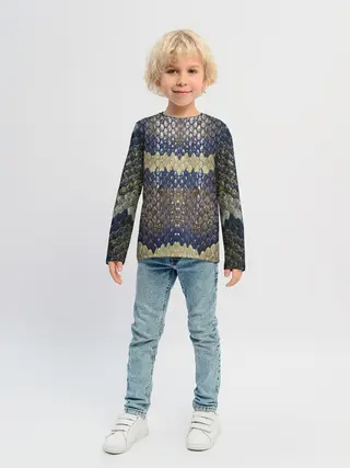 Детский лонгслив / Рептилоид. Змея