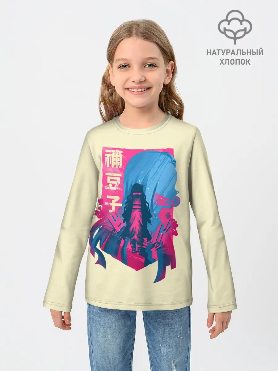 Детский лонгслив / Nezuko Neon