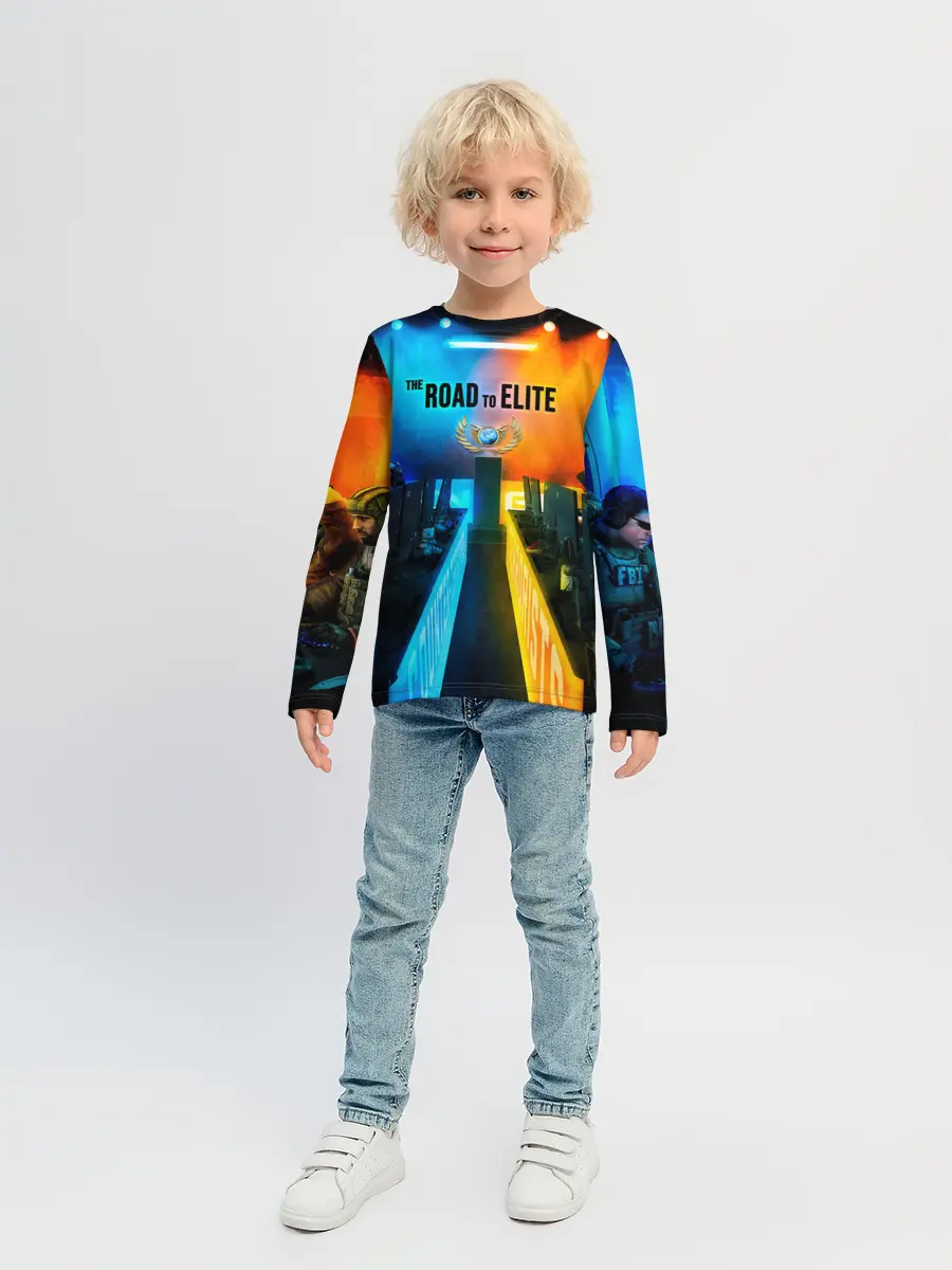 Детский лонгслив / Road to global elite