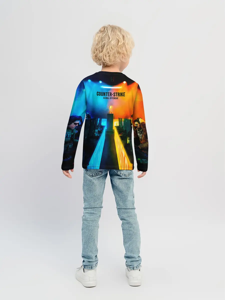 Детский лонгслив / Road to global elite