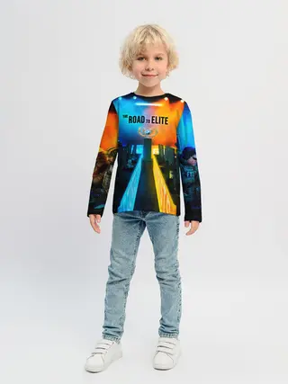 Детский лонгслив / Road to global elite